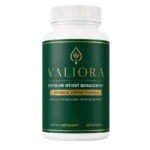 Valiora supplement bottle featured in a 2026 educational review of advertised ingredients, product claims, and safety considerations.